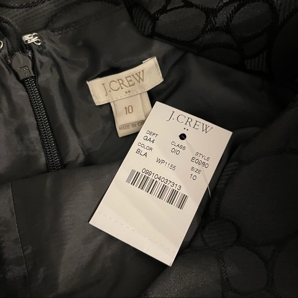 J. Crew Black Brocade Dress - Picture 4 of 8